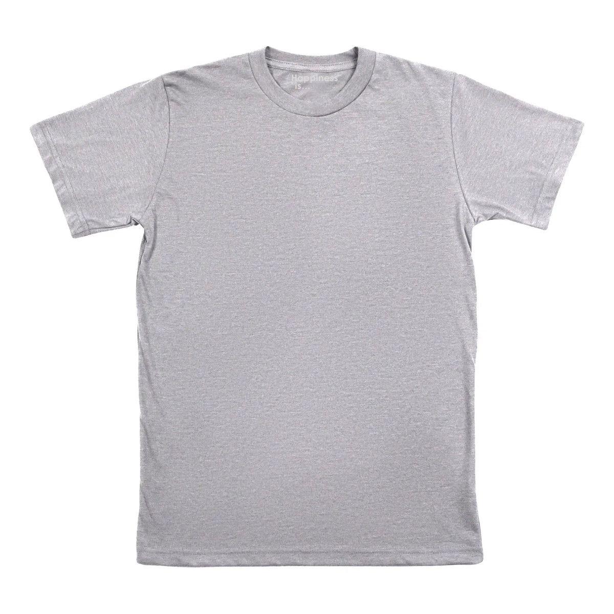 Men's Plain T-shirt, Heather Grey by Coloured Blanks