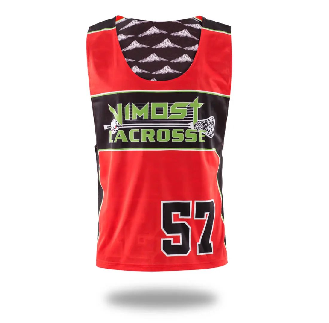 Custom Red Hills Lacrosse Pinnies and Shorts by Vimost Sportswear