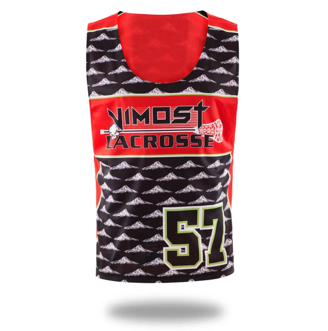 Custom Red Hills Lacrosse Pinnies and Shorts by Vimost Sportswear