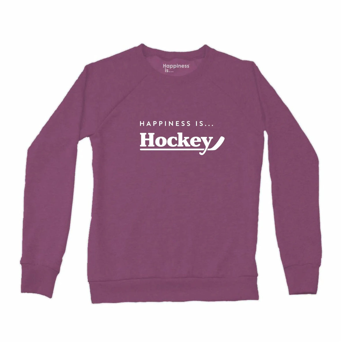 Women's Hockey Crew Sweatshirt, Plum by Hockey Collection