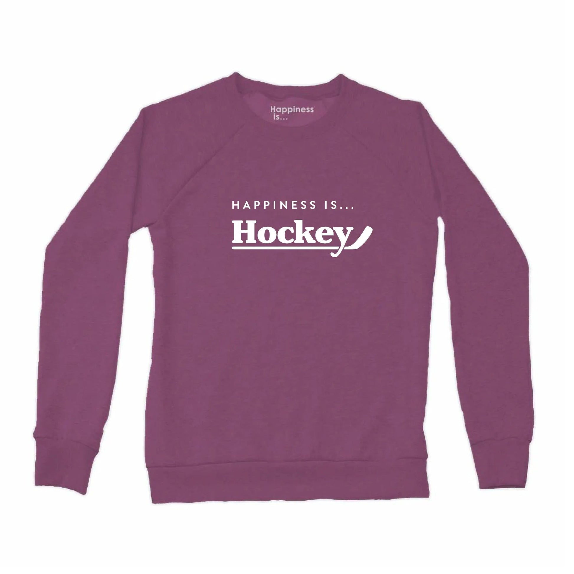 Women's Hockey Crew Sweatshirt, Plum by Hockey Collection