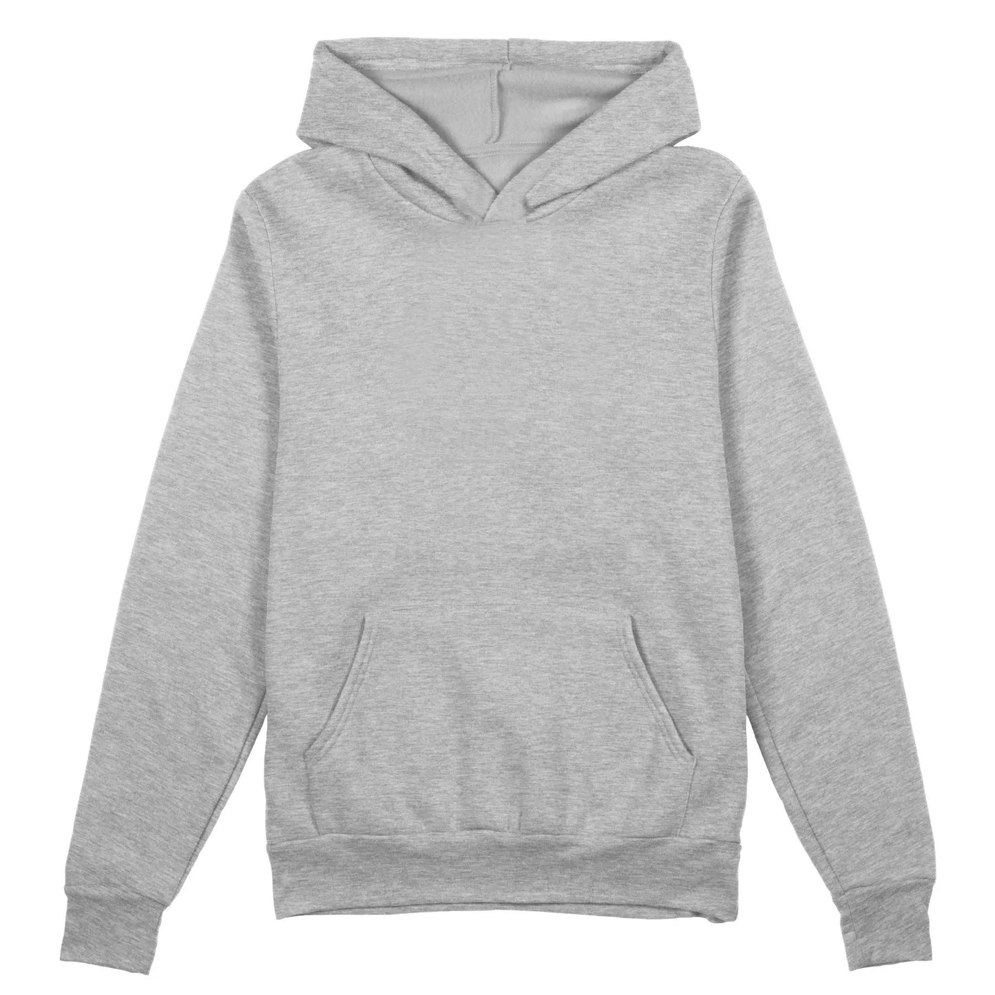 Unisex Plain Hoodie, Heather Grey by Coloured Blanks