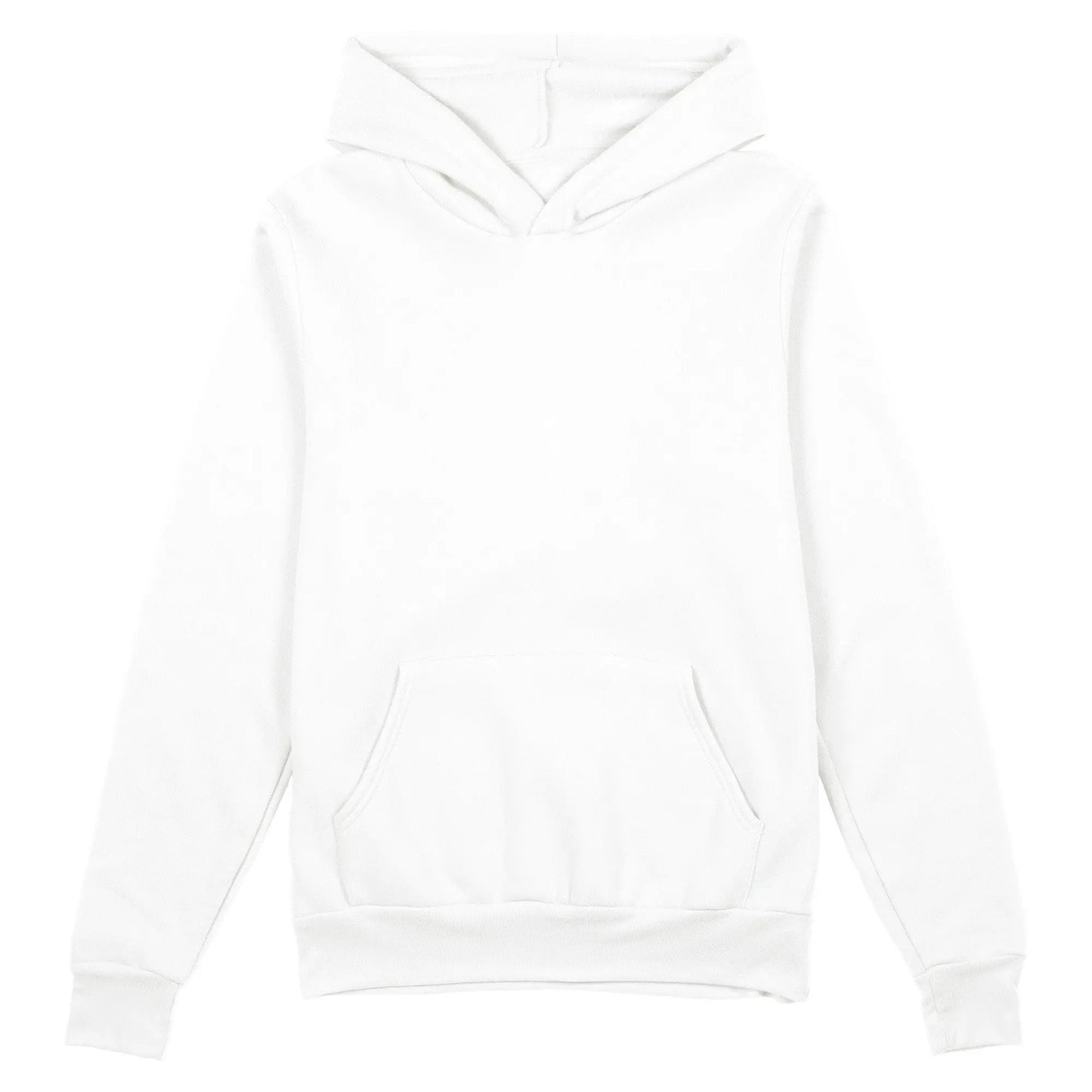 Unisex Plain Hoodie, White by Coloured Blanks