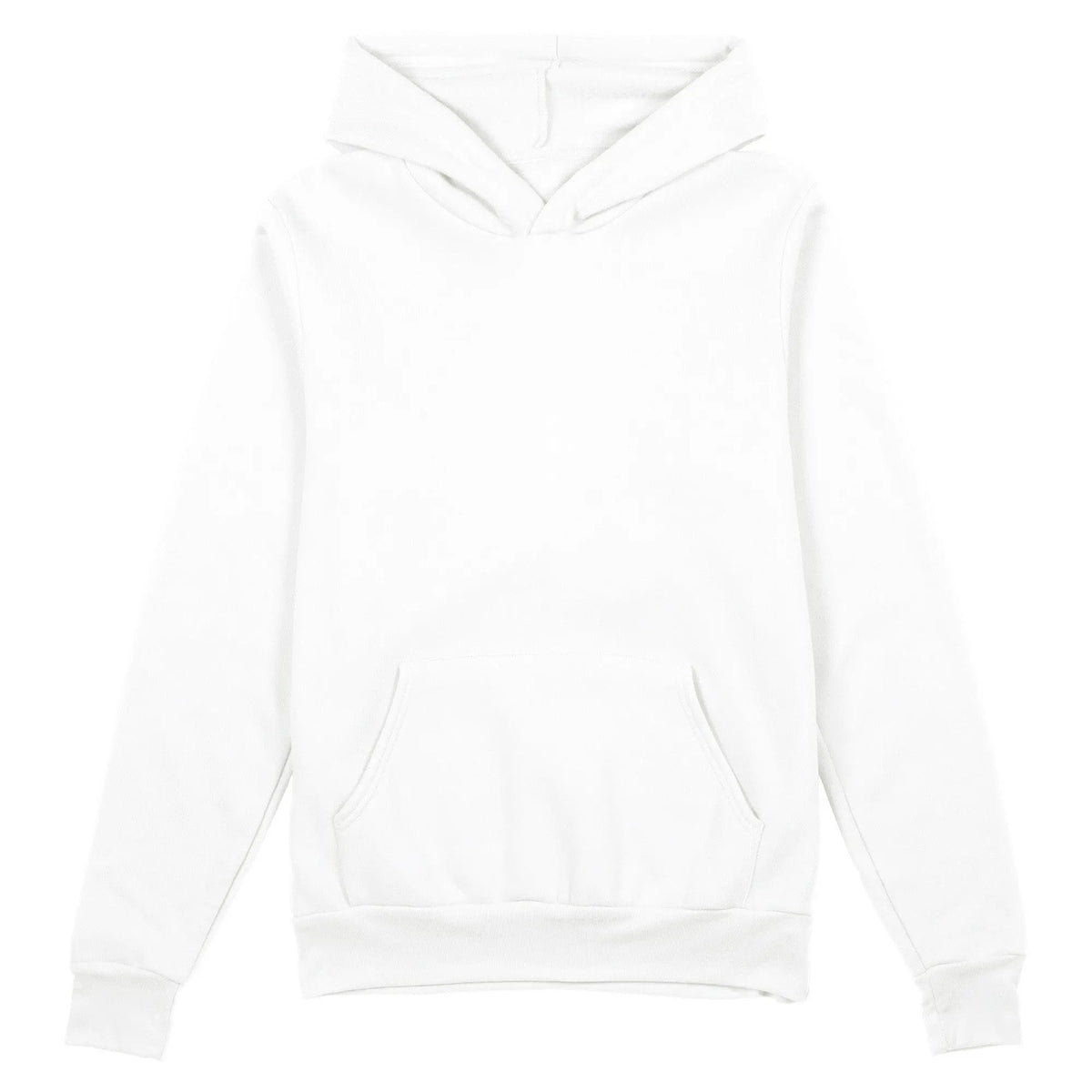 Unisex Plain Hoodie, White by Coloured Blanks