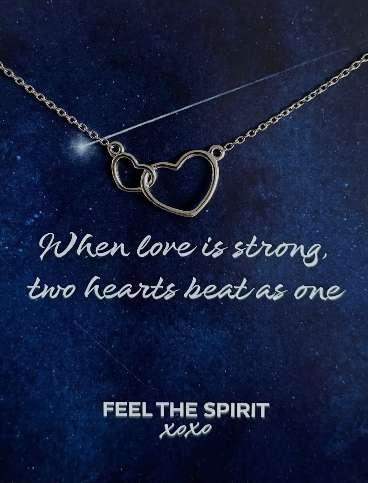 Ketting Twee Hartjes Zilver XN005S by Jwls4u