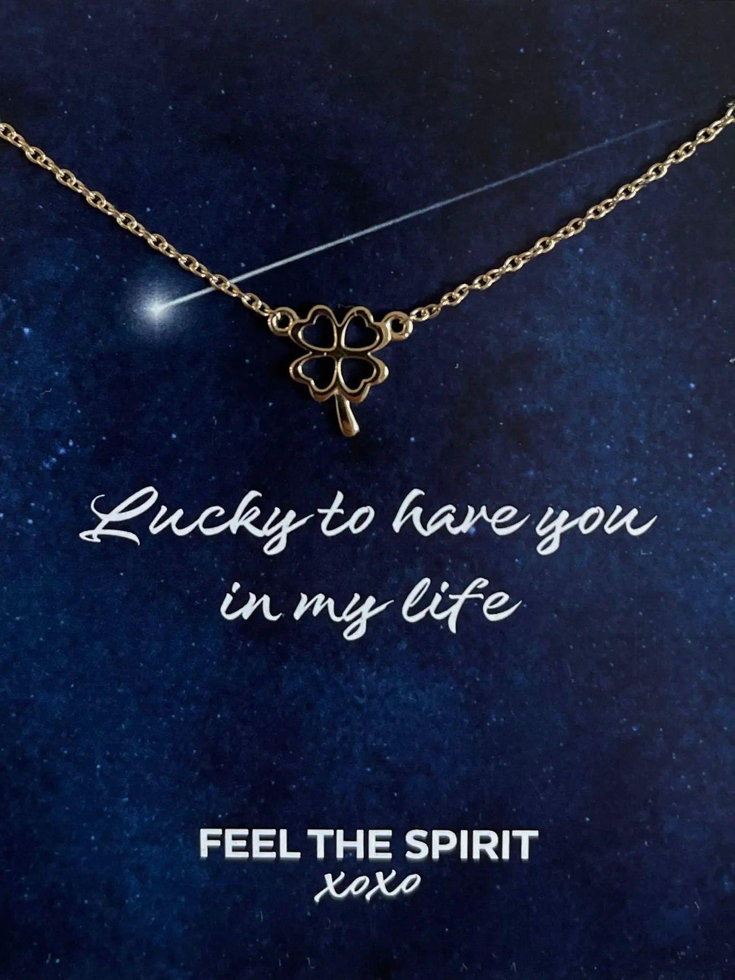 Ketting Klavertje Vier Goudkleur XN002G by Jwls4u