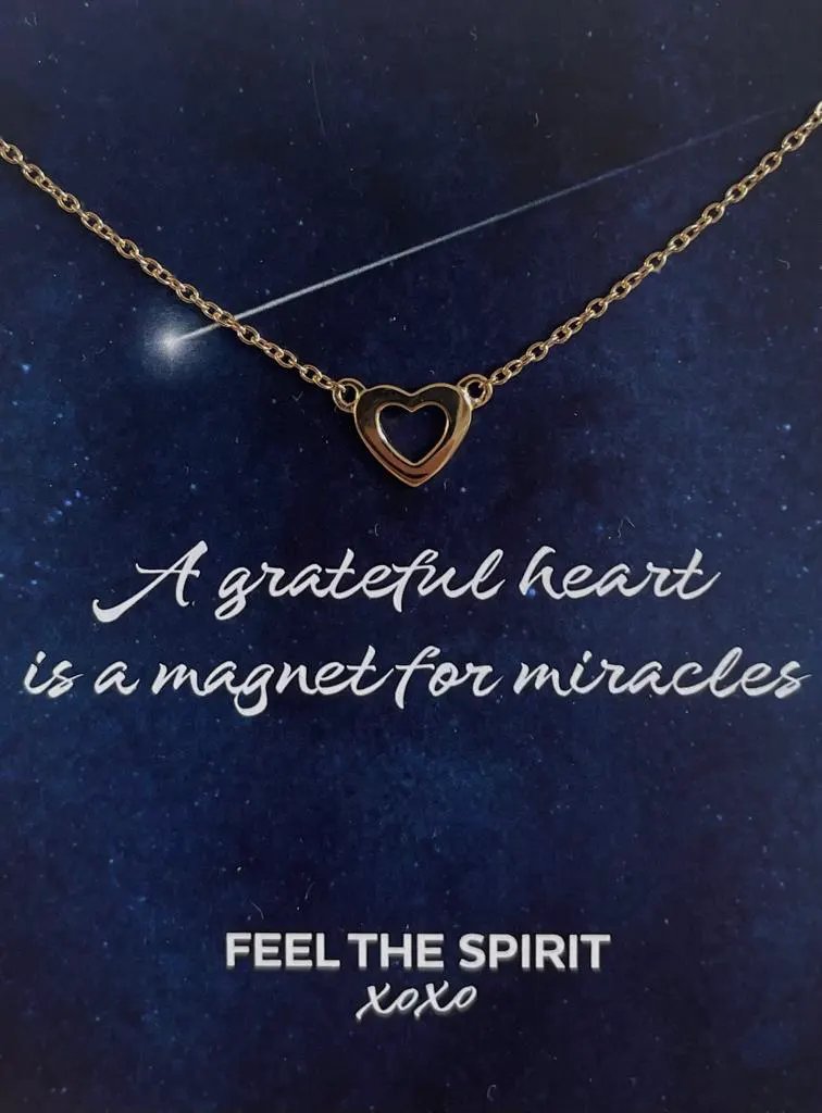 Ketting Open Hart Goudkleur Zilver XN001G by Jwls4u