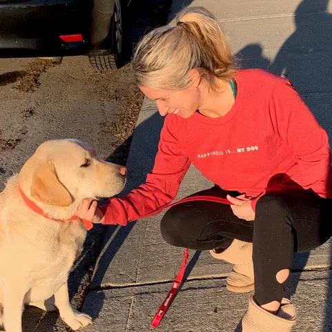 Women's My Dog Crew Sweatshirt, Chili by Pets Collection