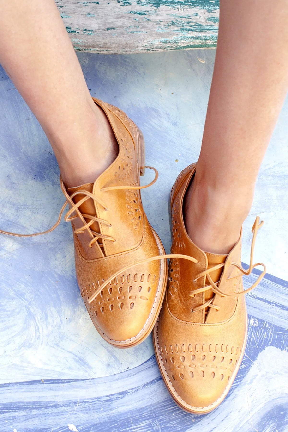 Heartbreak Leather Oxfords by ELF
