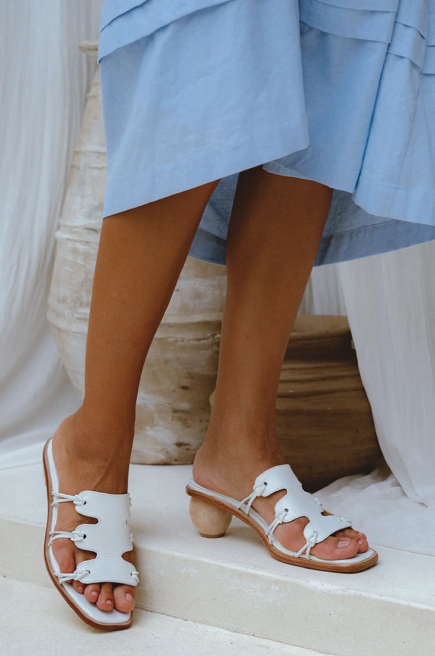 Ibiza Round Heel Mules by ELF
