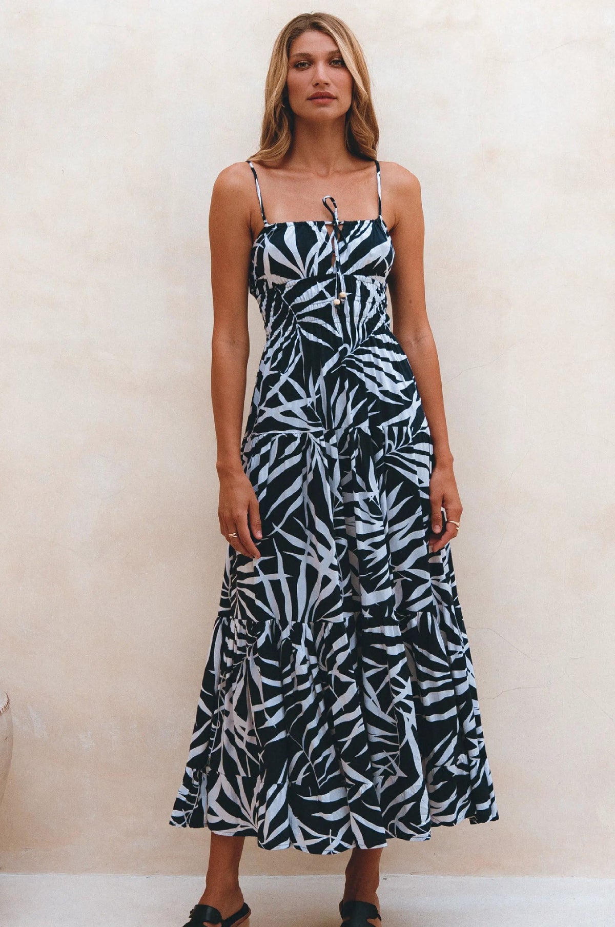Isadora Tiered Maxi Dress (Sale) by ELF