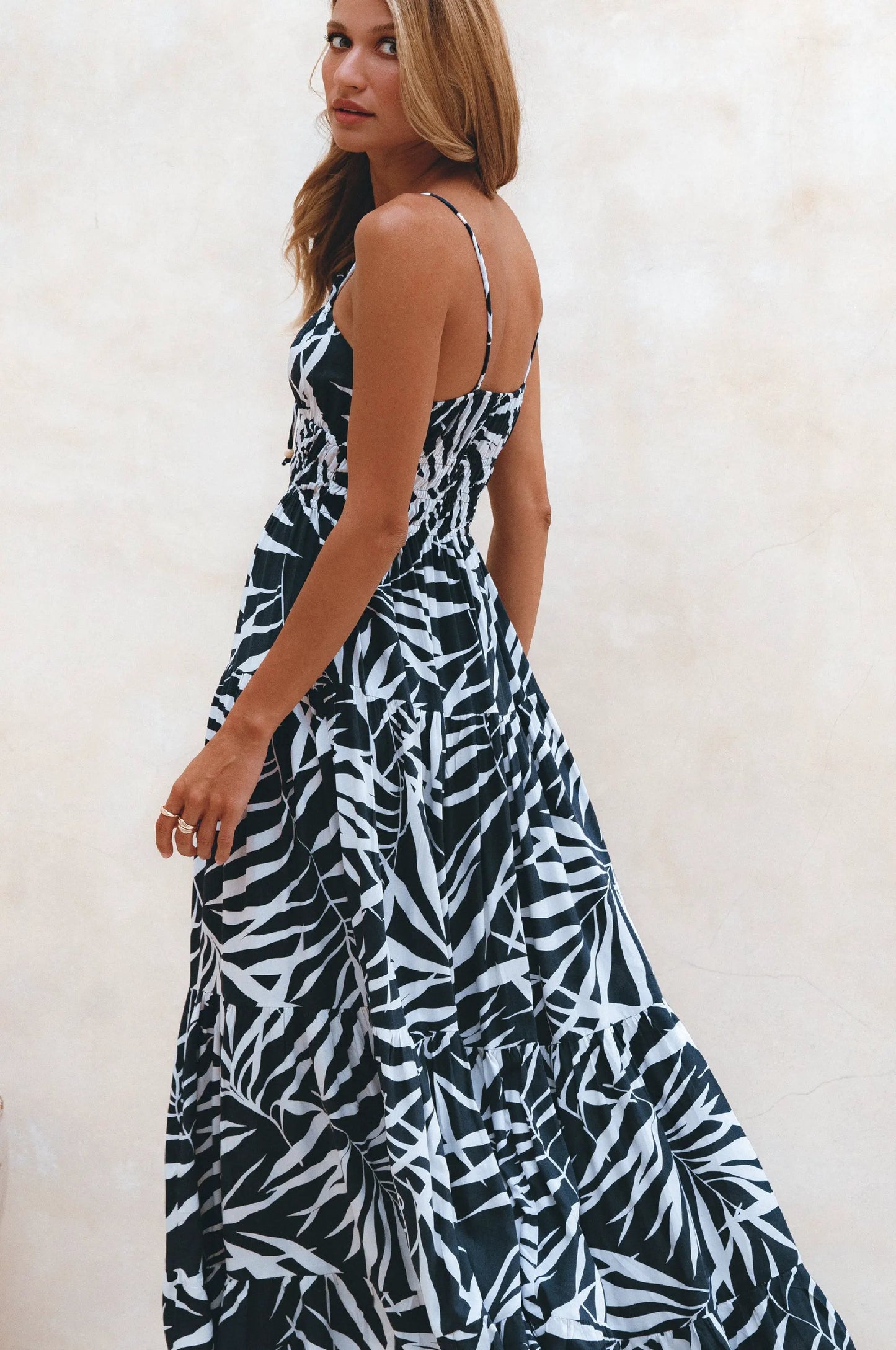 Isadora Tiered Maxi Dress (Sale) by ELF