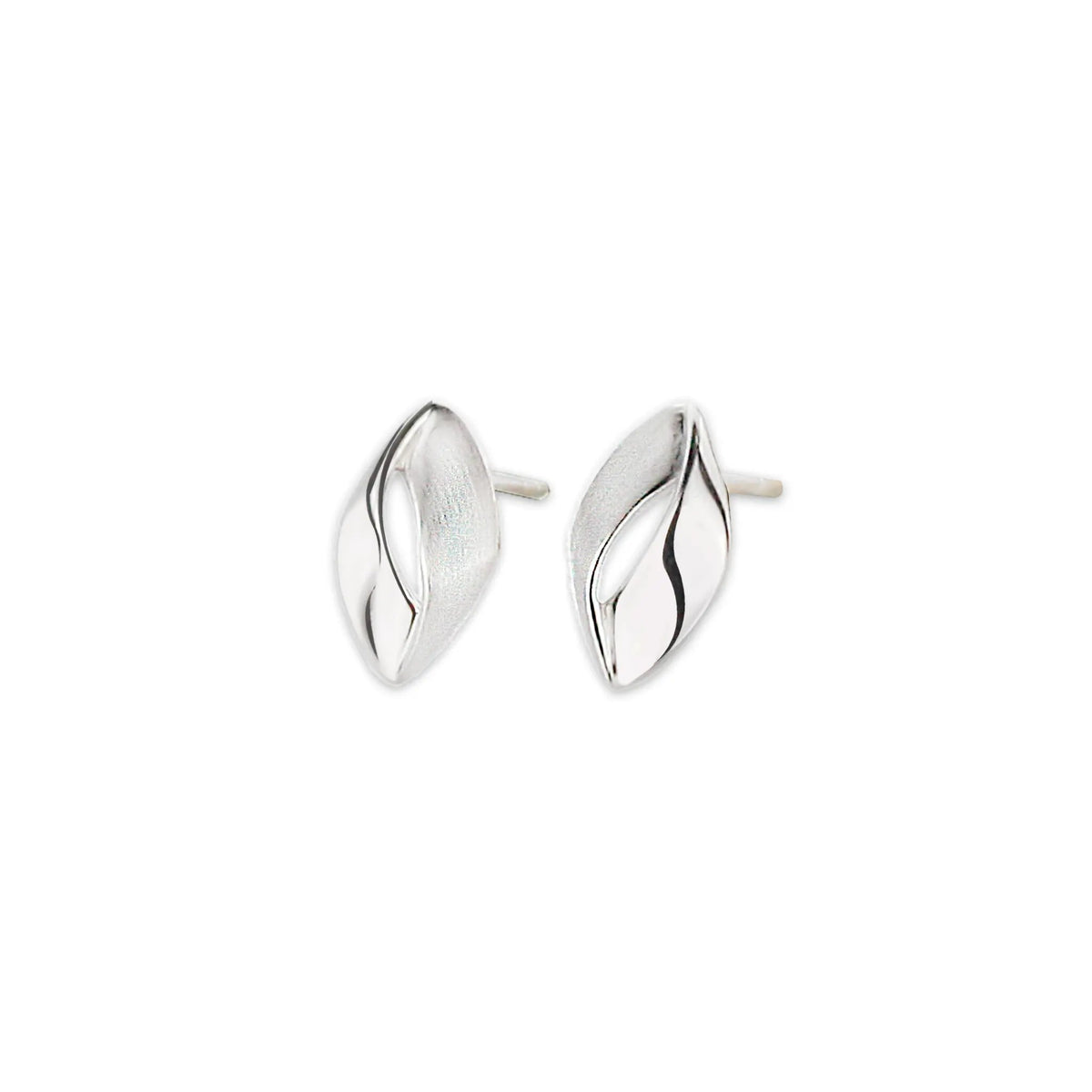 Gala Design Leeve 1cm 925 Silver Earrings For Women Chic Sleek by Jwls4u