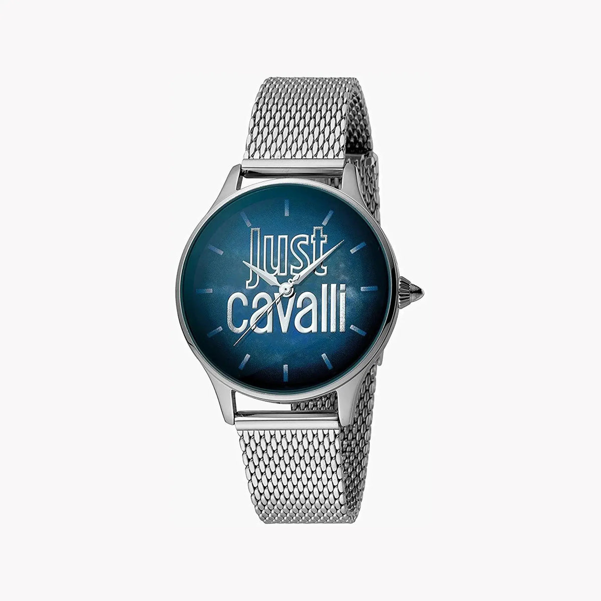 Just Cavalli Women's Silver Watch, Blue Dial | Jc1l032m0085 by JUST CAVALLI