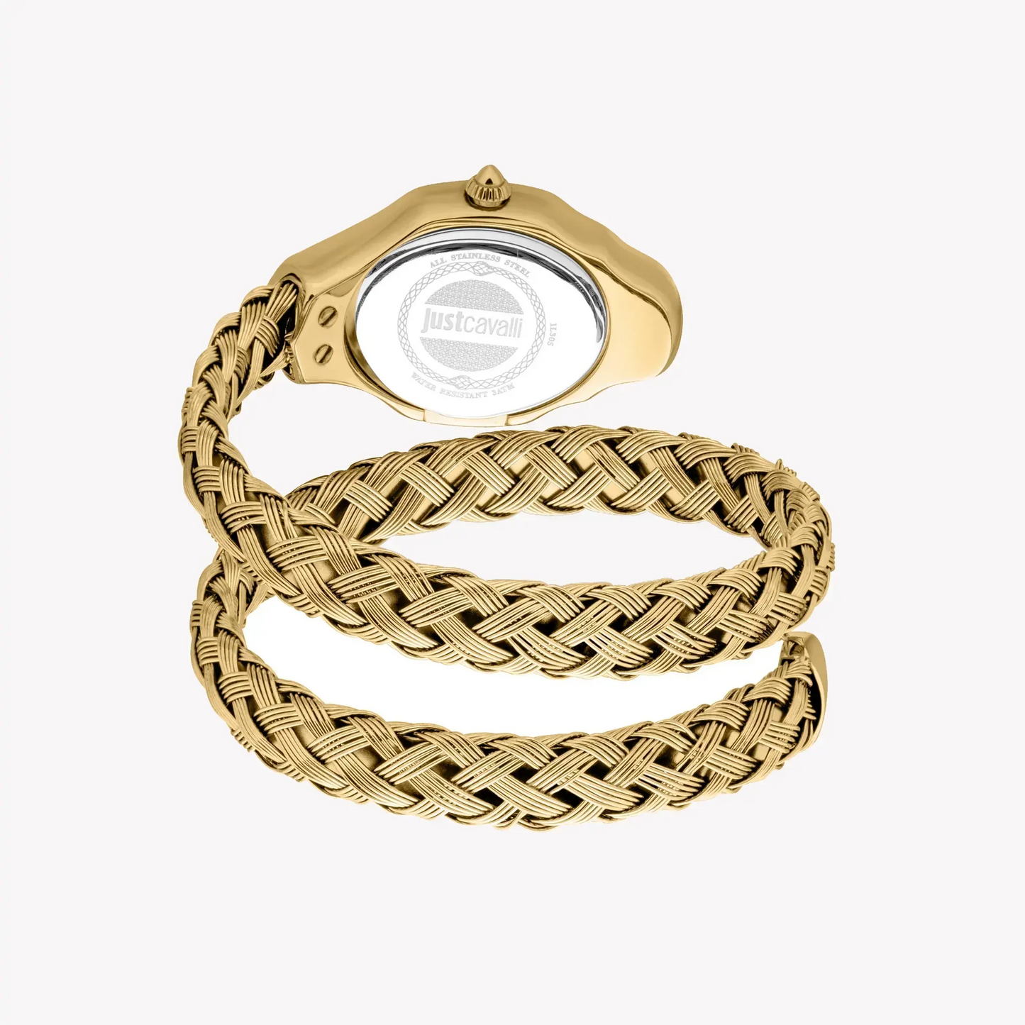 Just Cavalli Women's Gold Stainless Steel Watch, White Dial | Jc1l305m0025 by JUST CAVALLI