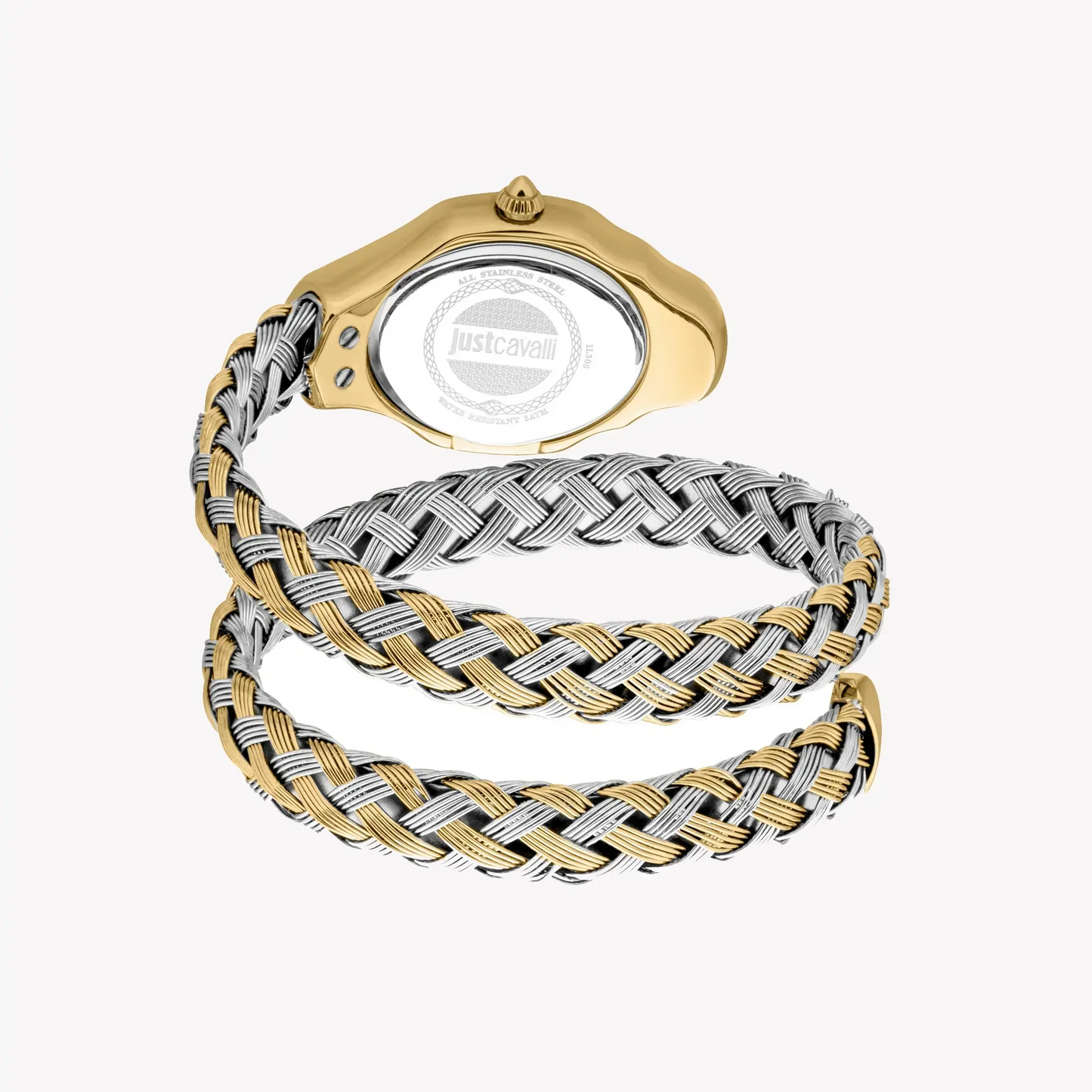 Just Cavalli Women's Gold Stainless Steel Watch, White Dial | Jc1l305m0055 by JUST CAVALLI