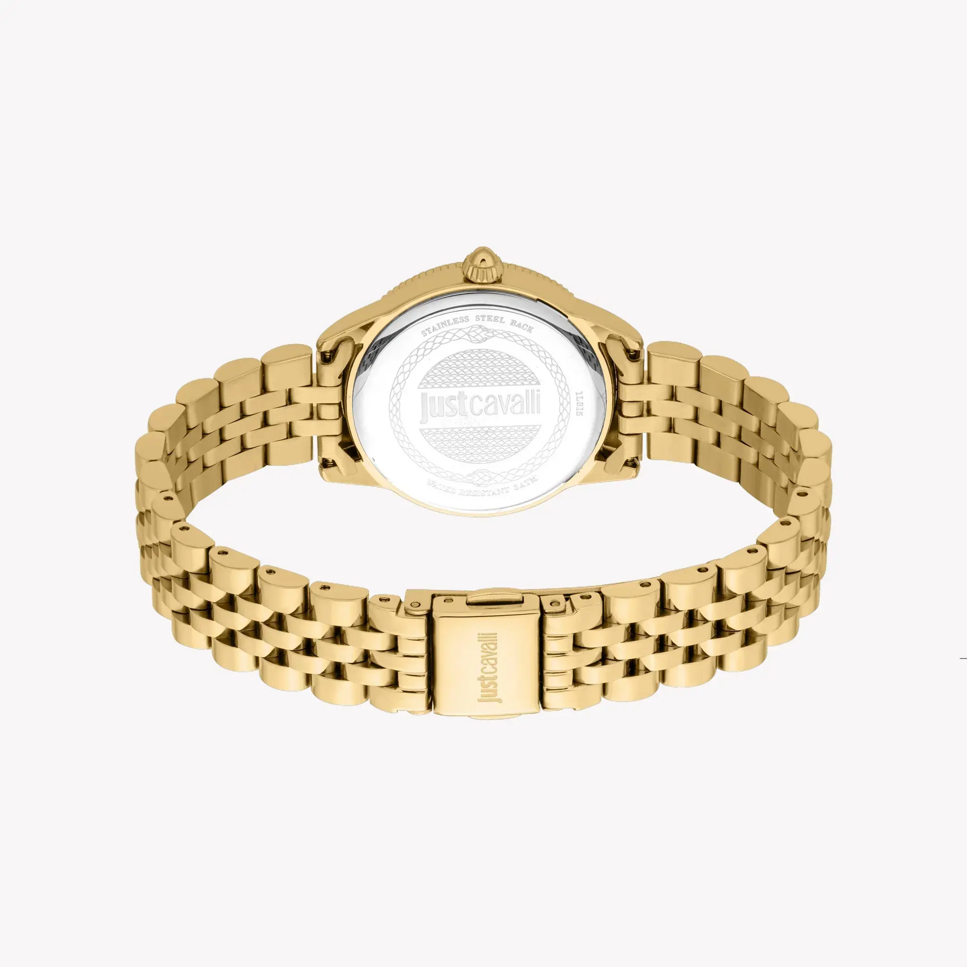 Just Cavalli Women's Gold Alloy Steel Watch, Silver Dial | Jc1l315m0055 by JUST CAVALLI