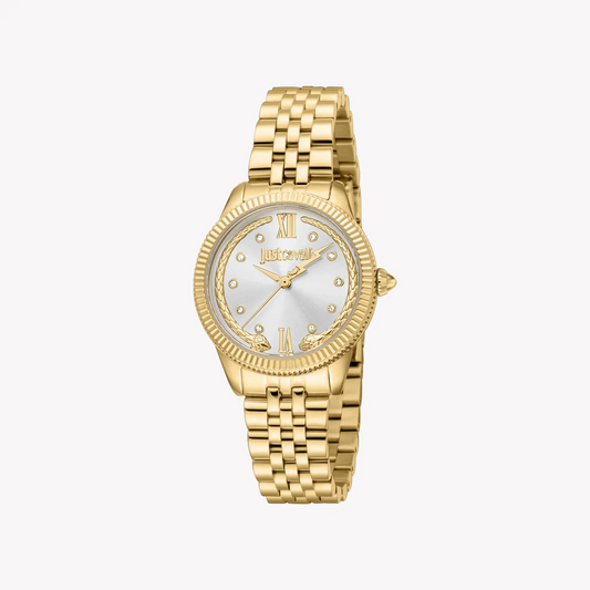 Just Cavalli Women's Gold Alloy Steel Watch, Silver Dial | Jc1l315m0055 by JUST CAVALLI