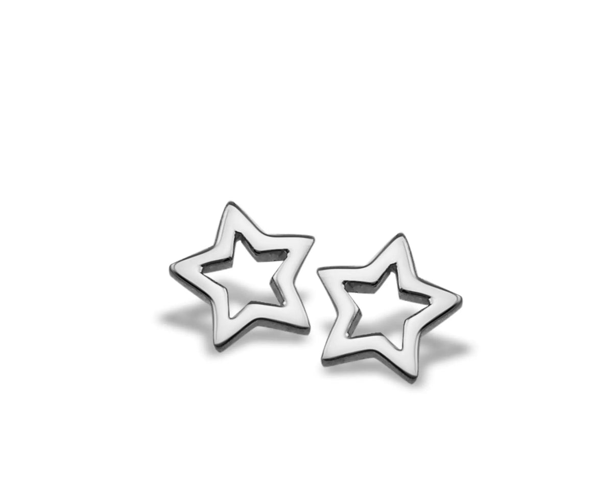 Oorbellen Open Ster Zilver Silver JE006S by Jwls4u