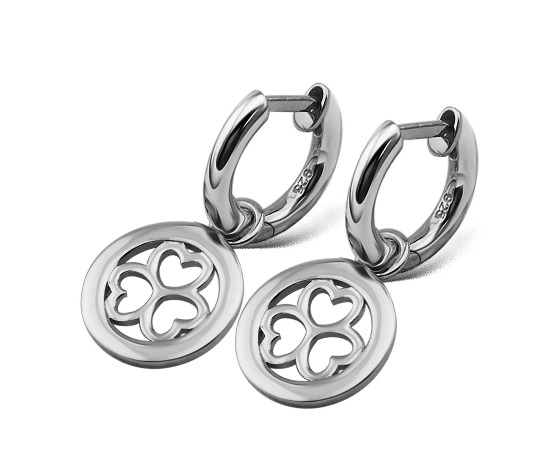 Oorringen met 3 Hartjes open Zilver JE015S by Jwls4u