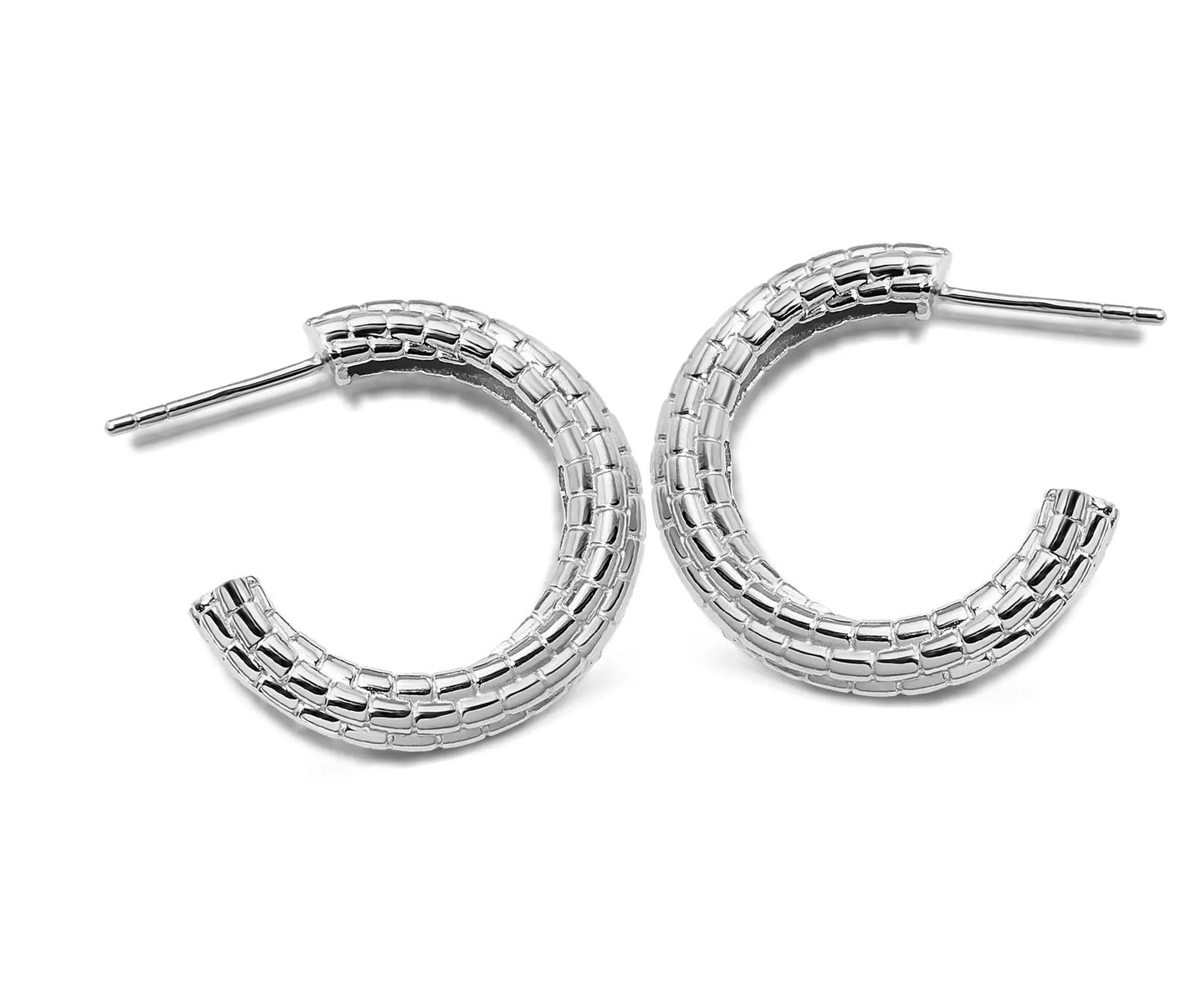 Oorbellen Profiel Zilver JE030S by Jwls4u