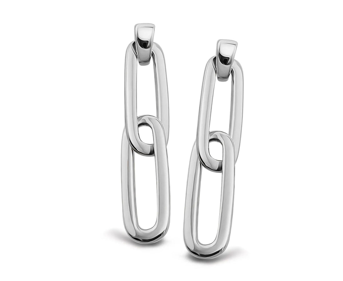 Oorhangers Paperclips Zilver JE042S by Jwls4u