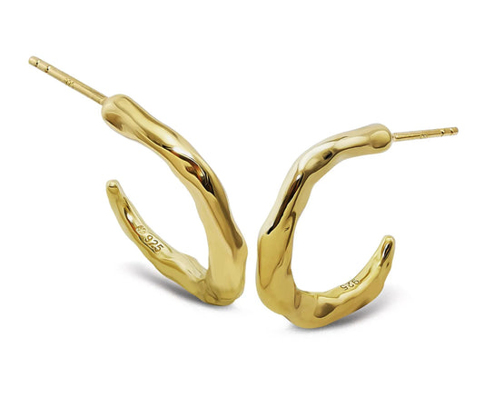 Jwls4u Oorringen Hoops Goudkleur JE044G by Jwls4u
