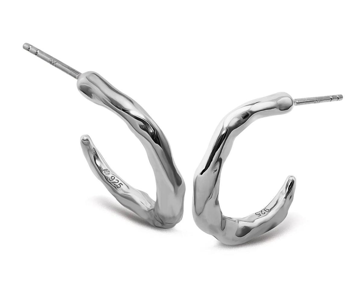 Jwls4u Oorringen Hoops Zilver JE044S by Jwls4u