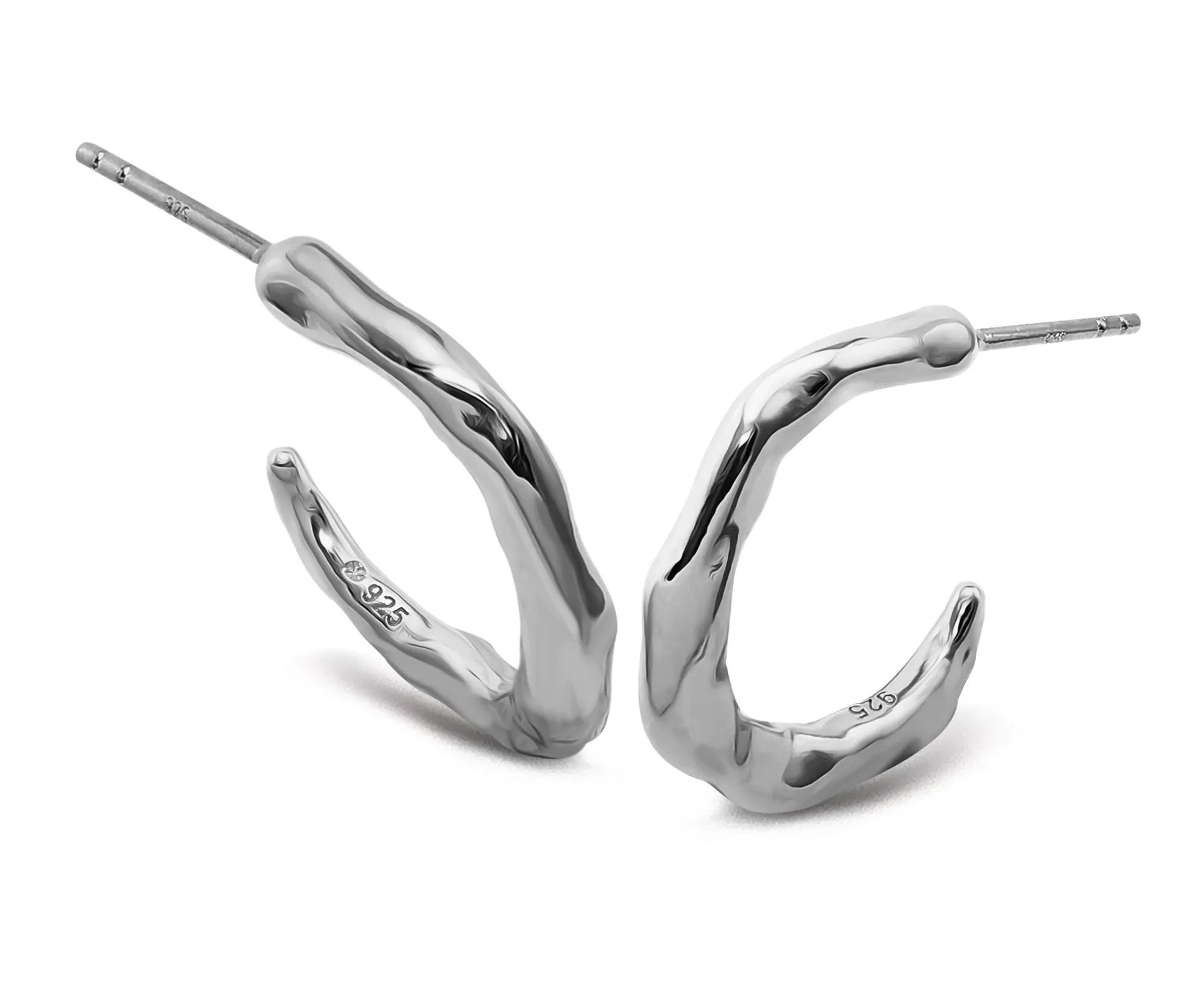 Jwls4u Oorringen Hoops Zilver JE044S by Jwls4u