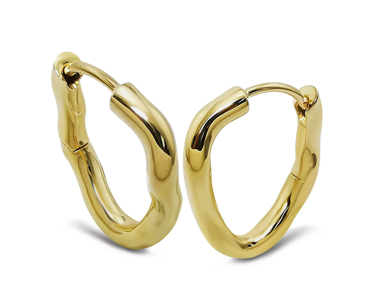 Jwls4u Oorringen Twist Goudkleur JE045G by Jwls4u
