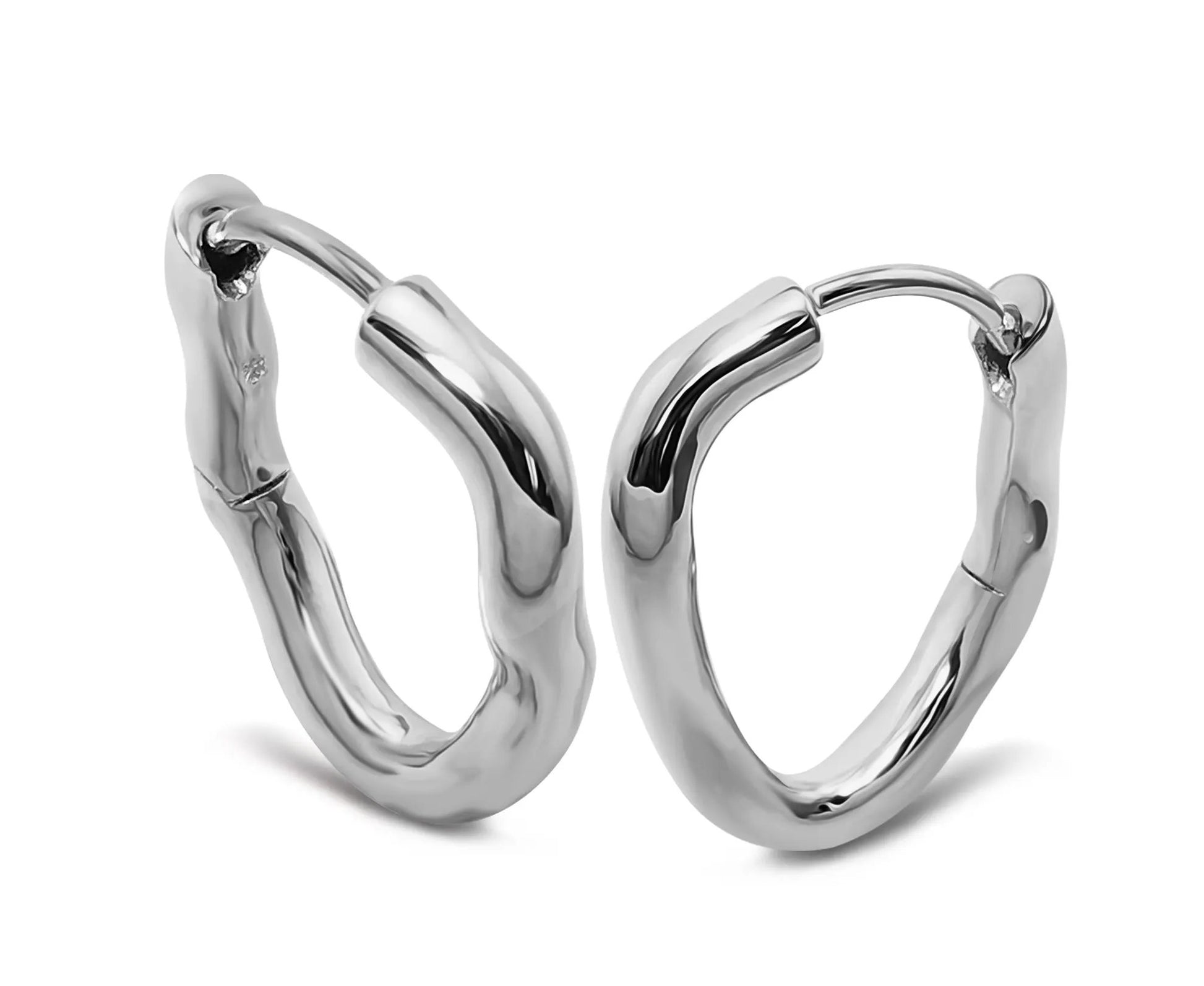 Jwls4u Oorringen Twist Zilver JE045S by Jwls4u