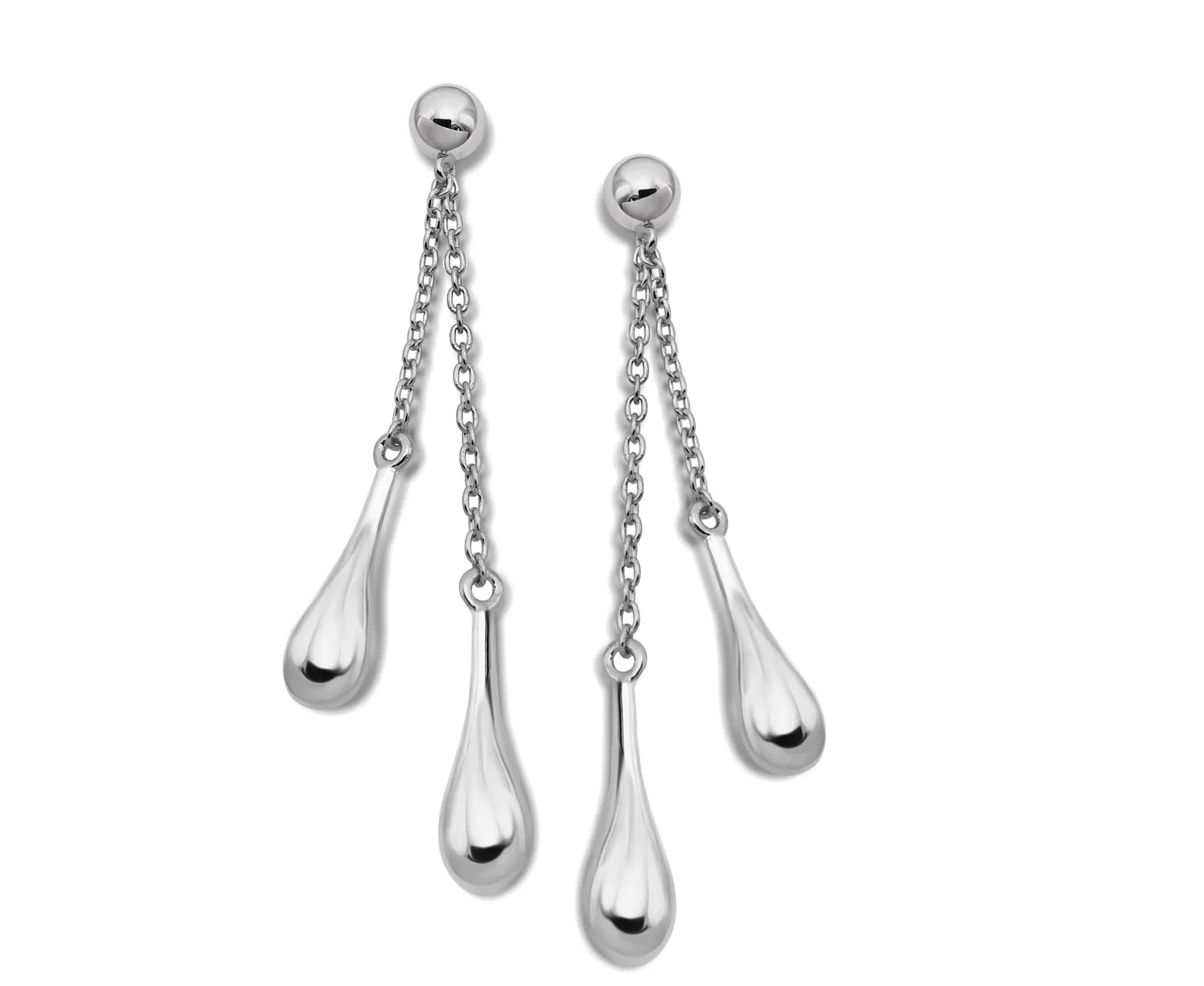 Oorhangers Druppels aan Ketting Zilver JE047S by Jwls4u