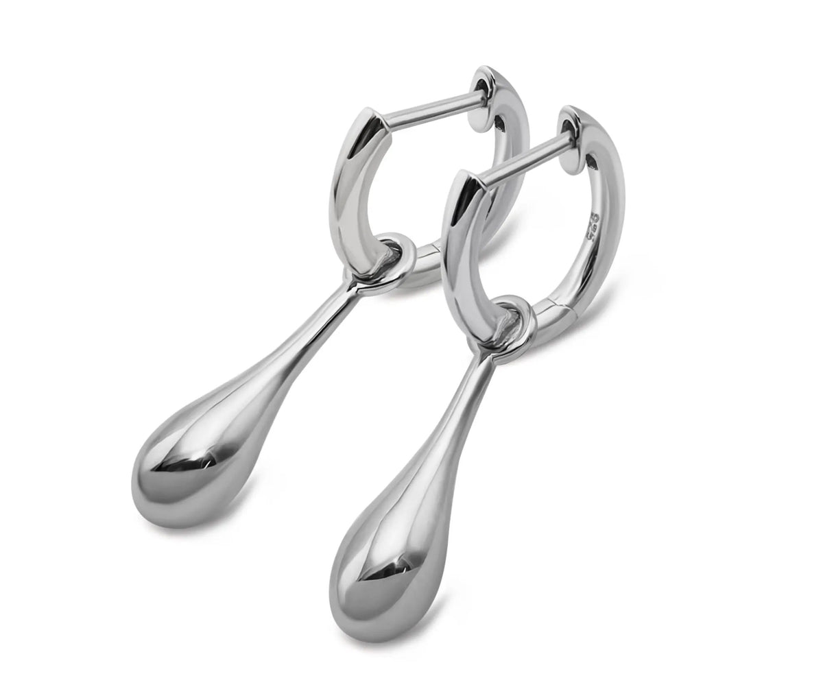 Oorringen met Druppel Hanger Zilver JE048S by Jwls4u