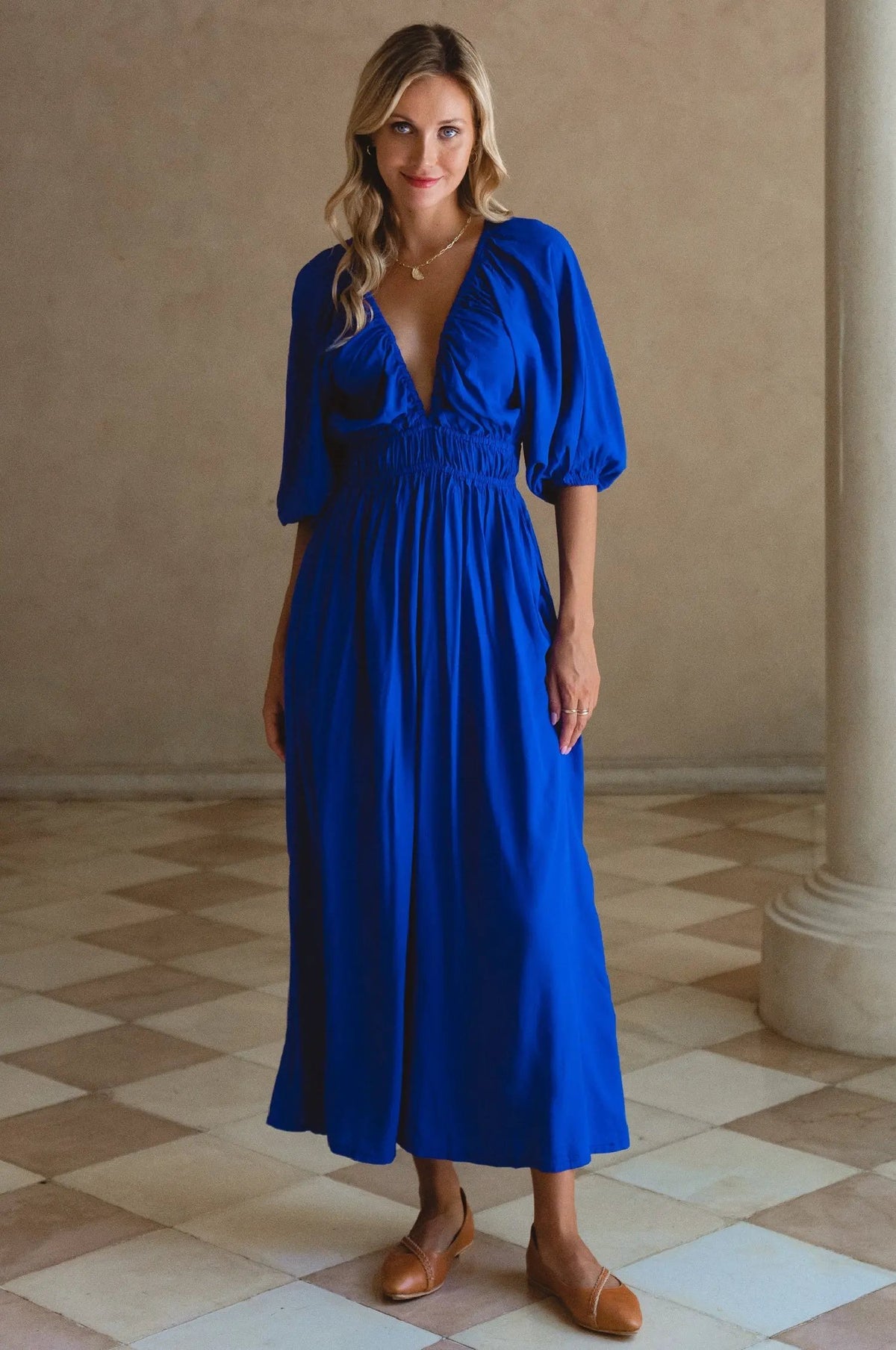 Kezas Rayon Maxi Dress by ELF