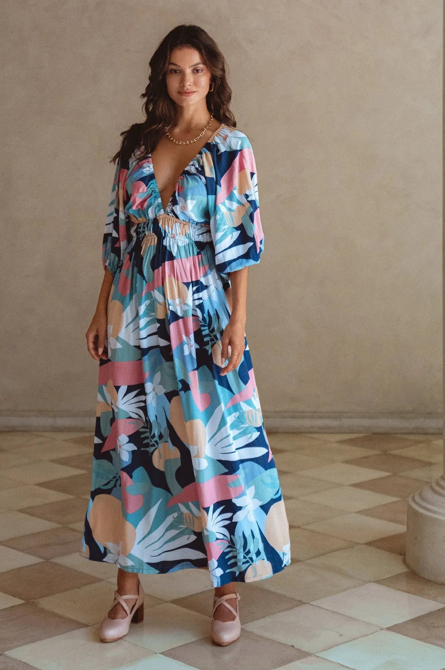 Kezas Rayon Maxi Dress by ELF