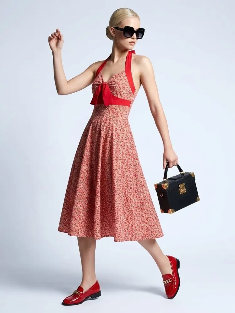 LITTLE ITALY Women's Red Dress Prêt-à-Porter BYMANYC ® New York by BYMANYC ® New York