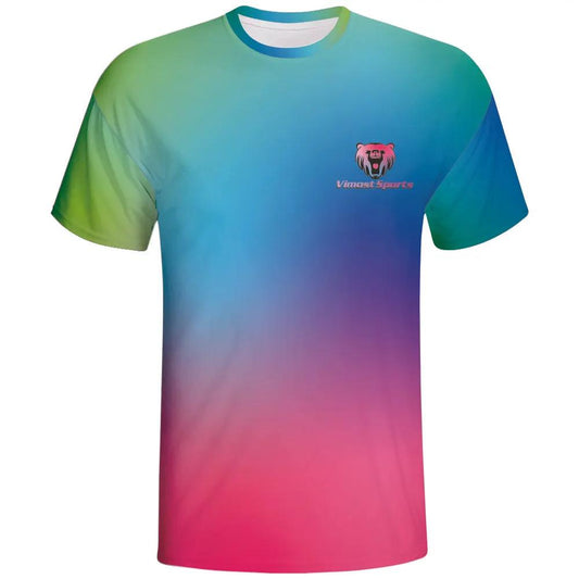 Colorful Gradient Sublimation T-Shirt by Vimost Sportswear