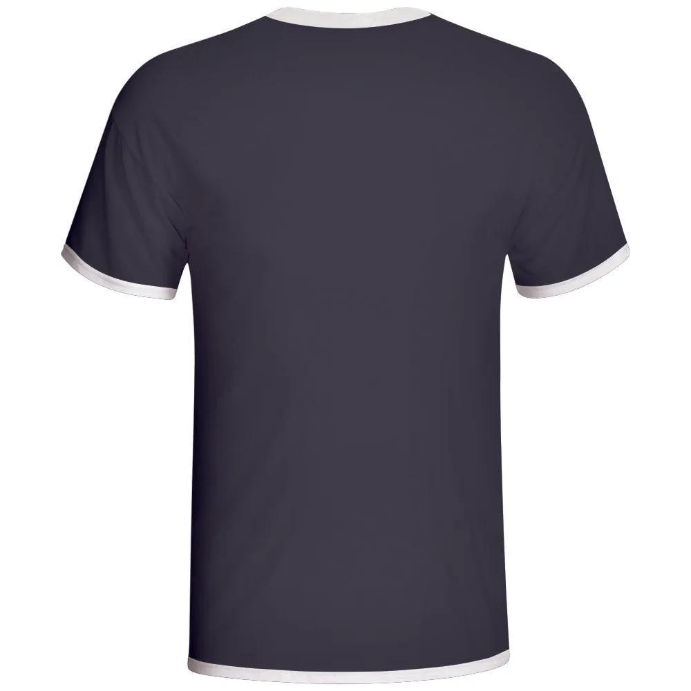 Navy Abstract Graphic Sublimation T-Shirt by Vimost Sportswear