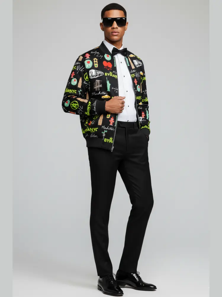 Limited Edition Jacket Manhattan Mosaic Nocturne – BYMANYC ® New York by BYMANYC ® New York