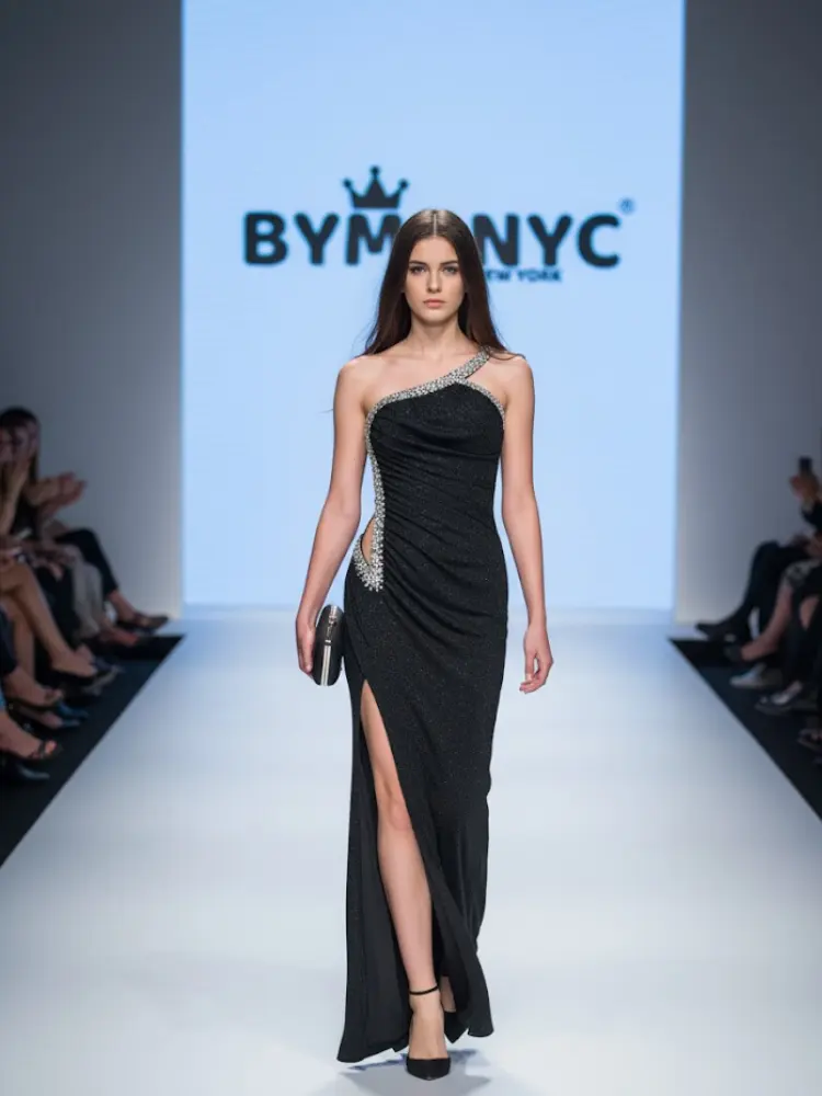Long Black Evening Dress TURTLE BAY: Prêt-à-Porter Line BYMANYC ® New York by BYMANYC ® New York