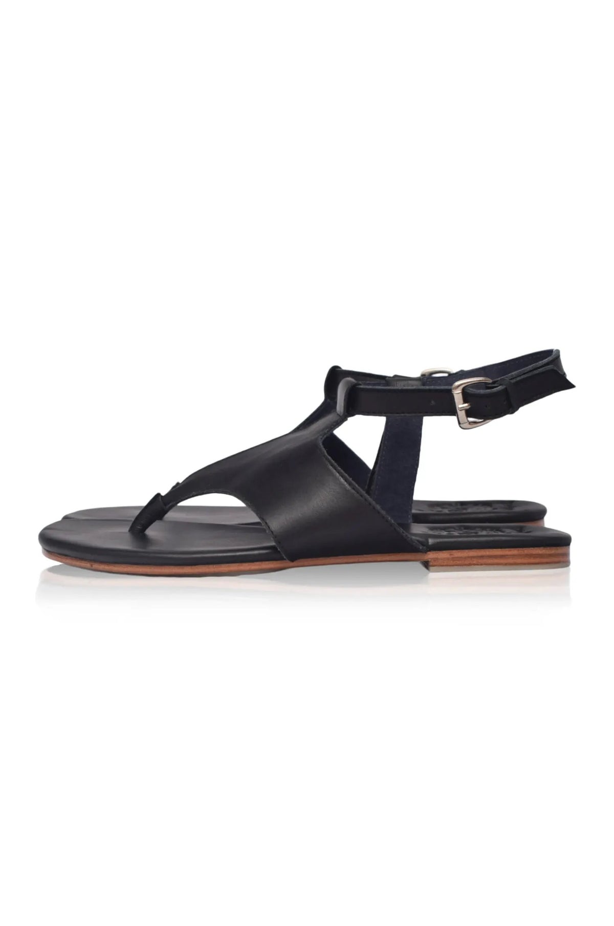 Lost in Jungle T-Strap Leather Sandals by ELF