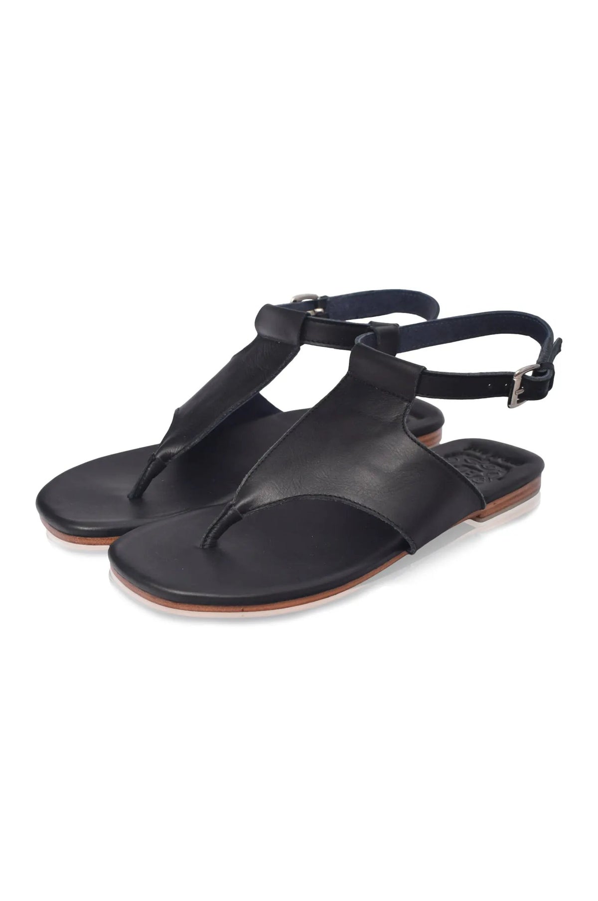 Lost in Jungle T-Strap Leather Sandals by ELF