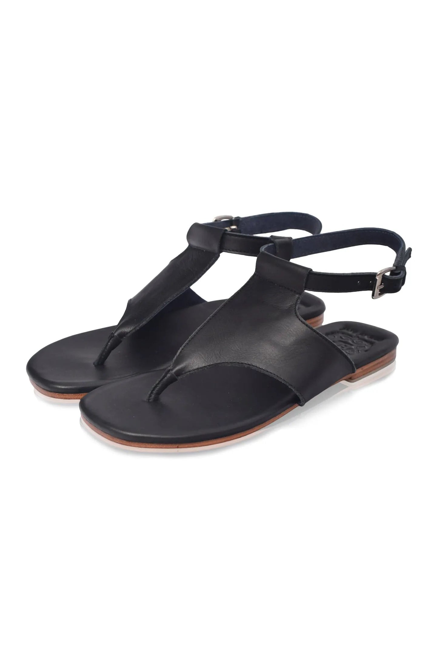 Lost in Jungle T-Strap Leather Sandals by ELF