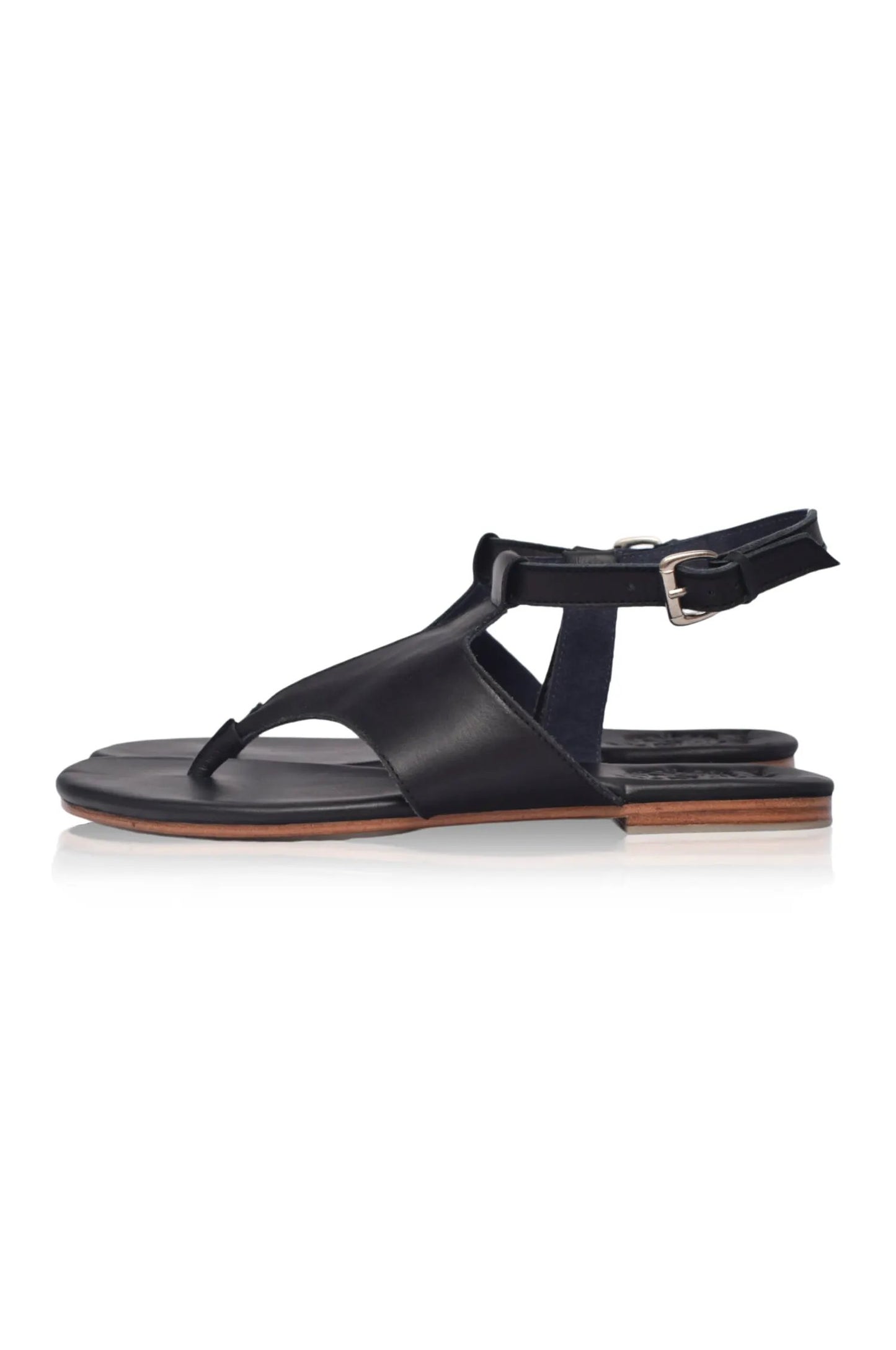 Lost in Jungle T-Strap Leather Sandals by ELF