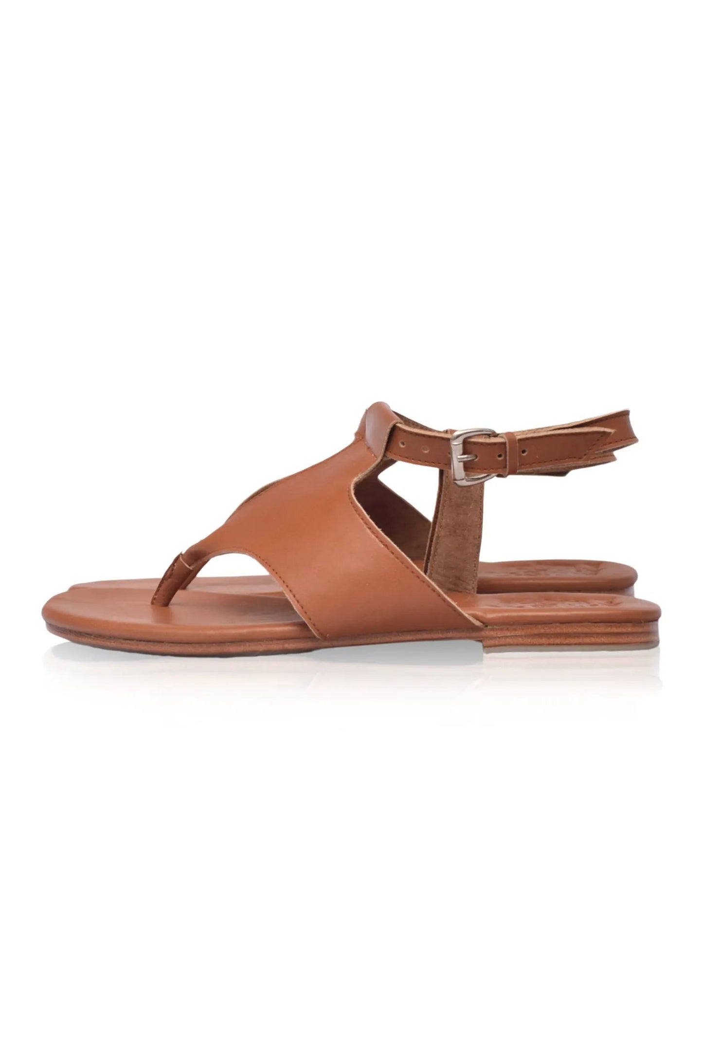 Lost in Jungle T-Strap Leather Sandals by ELF