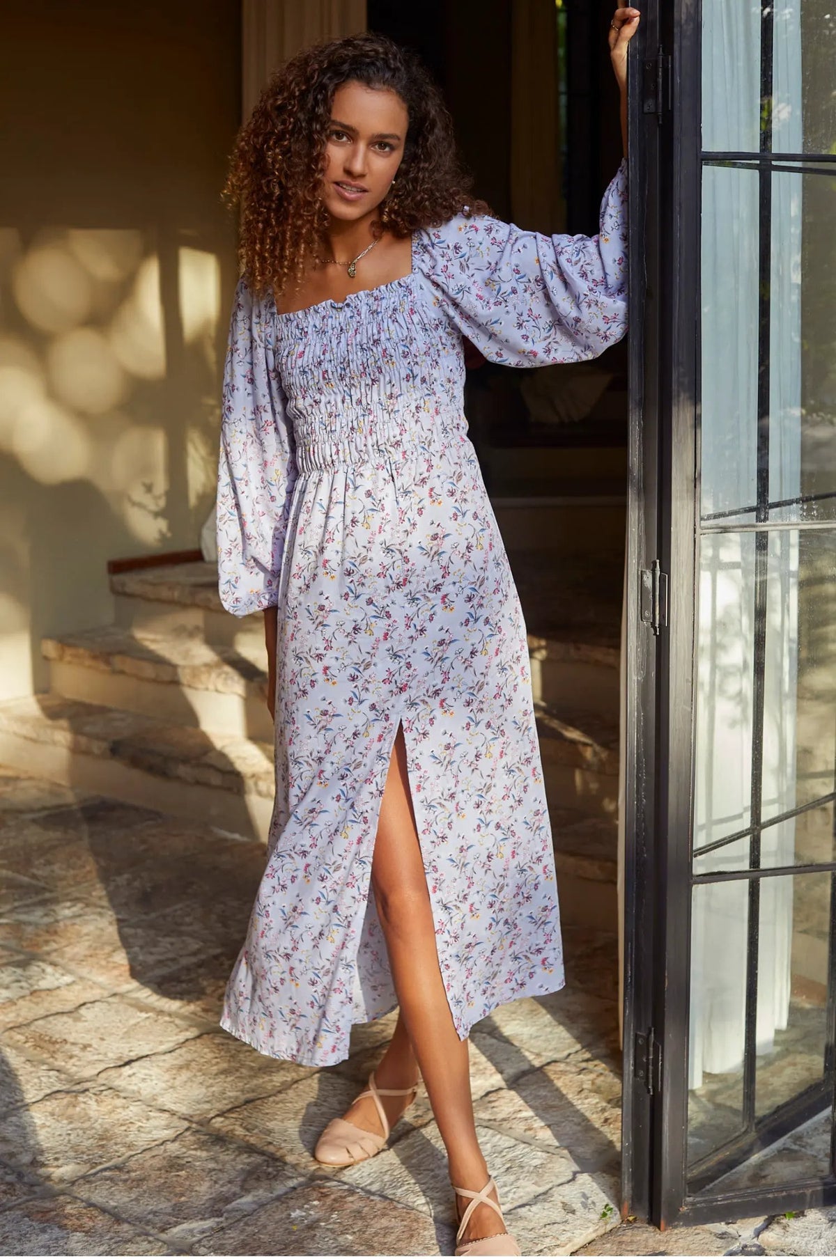 Love Story Smocked Off Shoulder Dress (Sale) by ELF