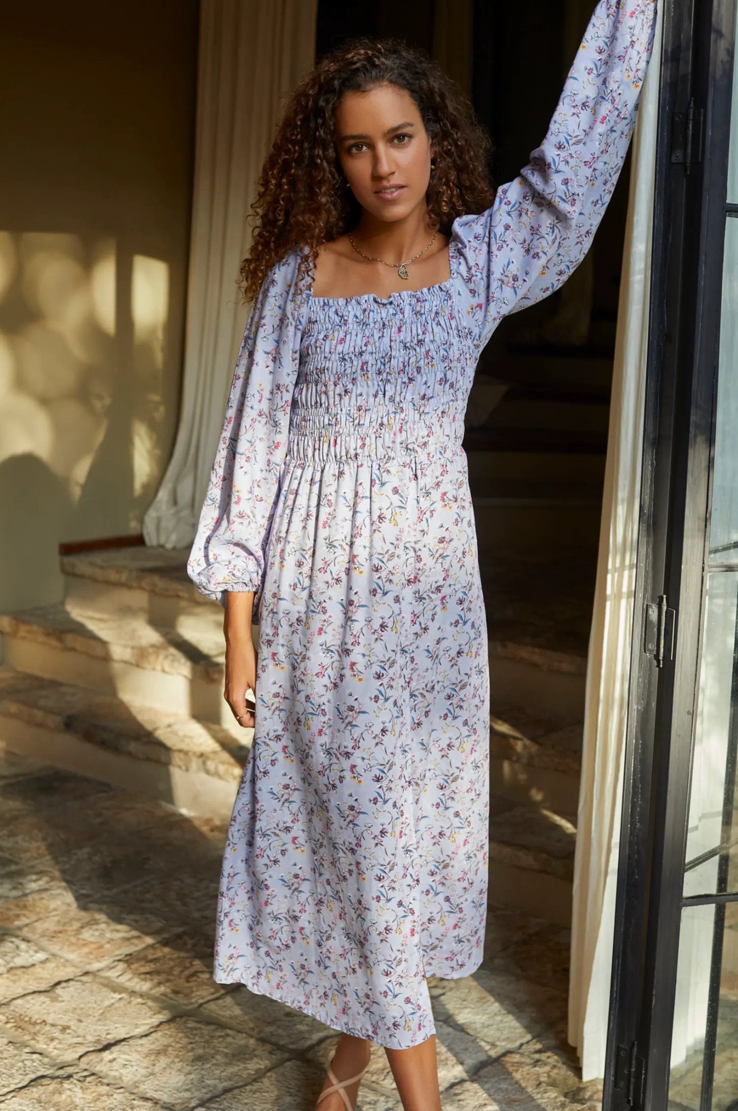 Love Story Smocked Off Shoulder Dress (Sale) by ELF