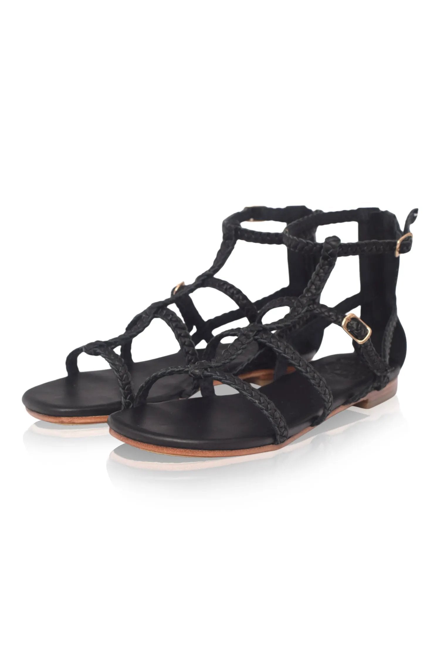 Luce Gladiator Leather Sandals by ELF