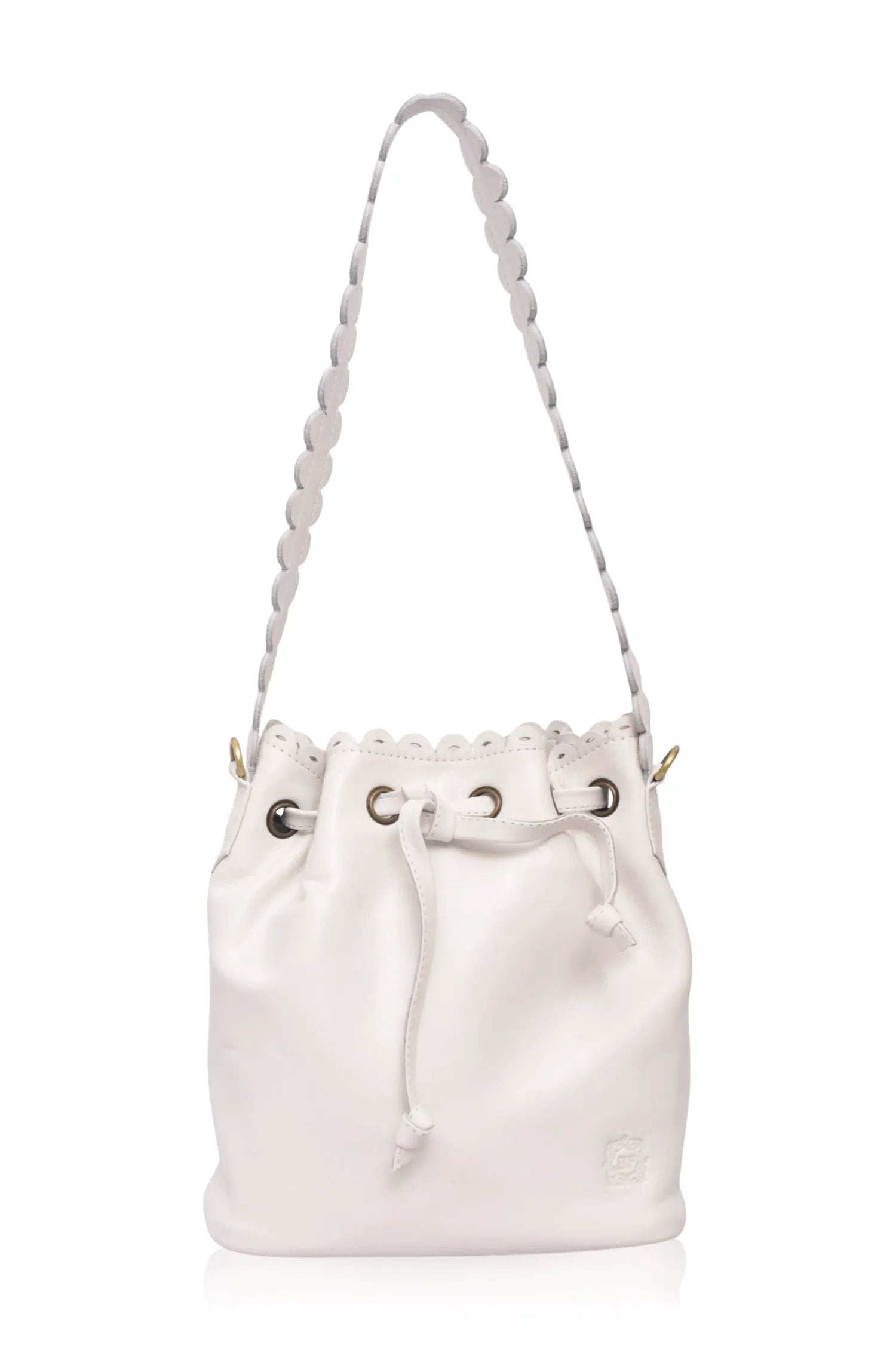 Luisa Scalloped Bucket Bag by ELF