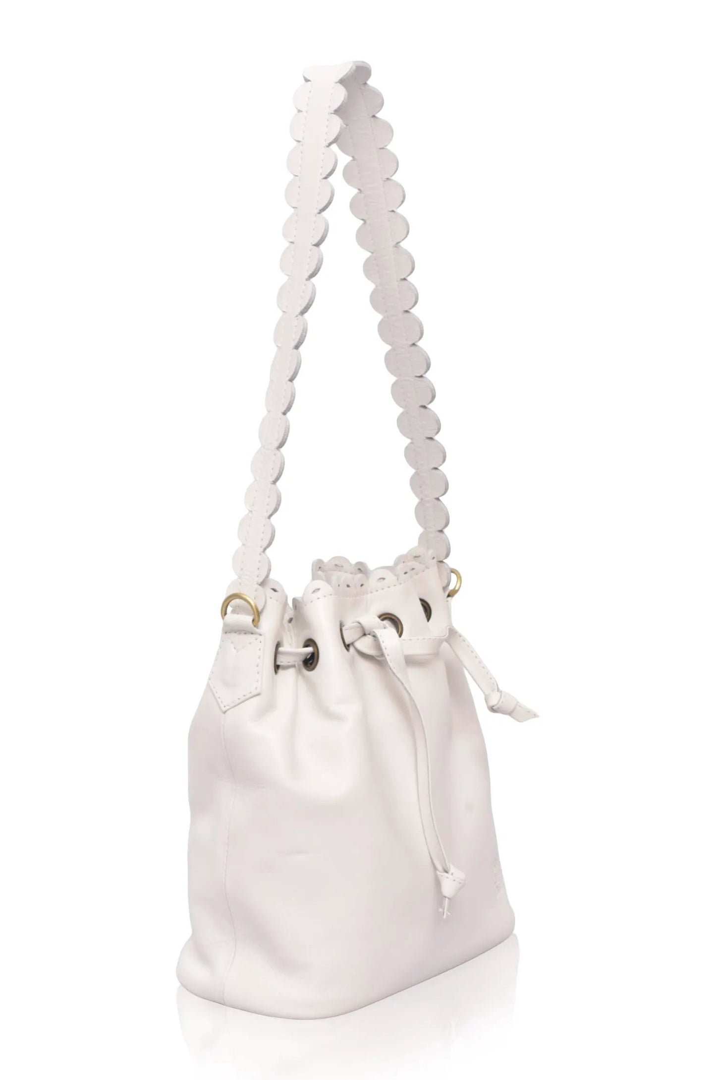 Luisa Scalloped Bucket Bag by ELF